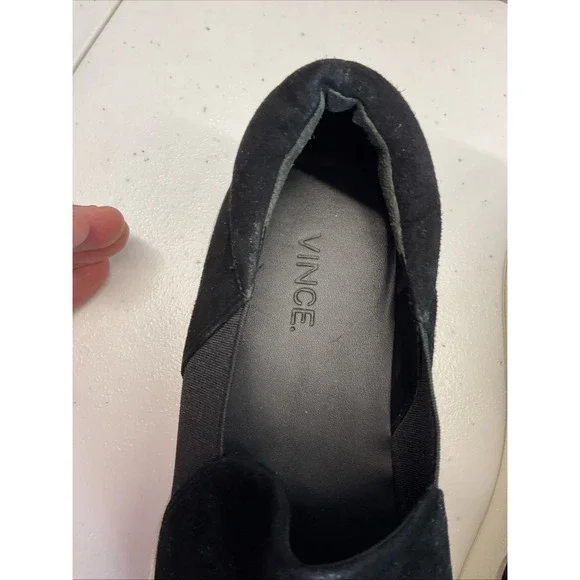 Vince Platform‎ Loafers Sneakers Shoes Womens Size 7US 37EU Black RET$250 - Picture 7 of 11